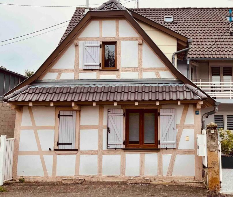 S'Hiesele Petite Maison Alsacienne Typique Ittenheim Exterior foto